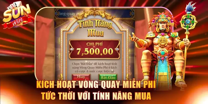 Kích hoạt vòng quay miễn phí tức thời với tính năng Mua